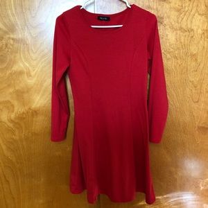 Fit and Flare short Red Dress